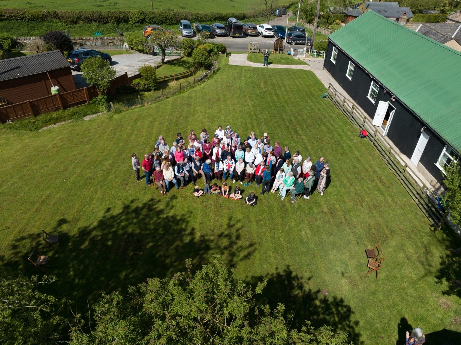 Community on Institute lawn